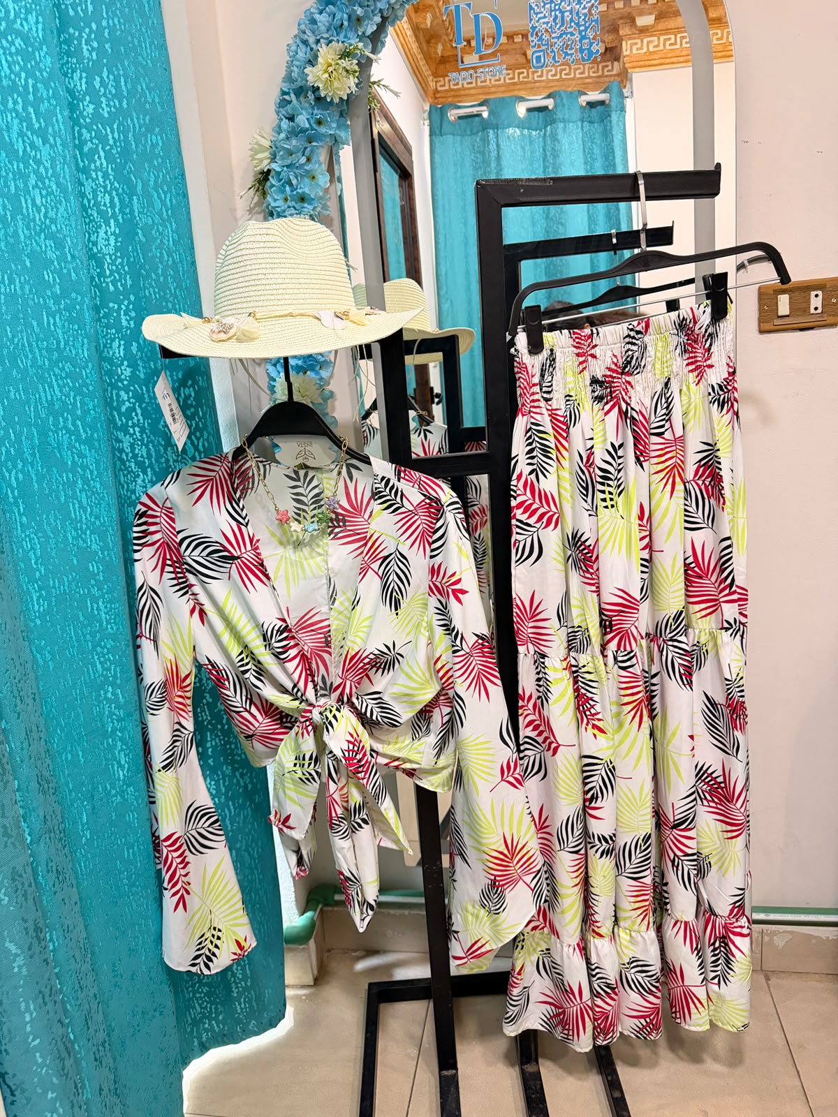 summer leaf printed set