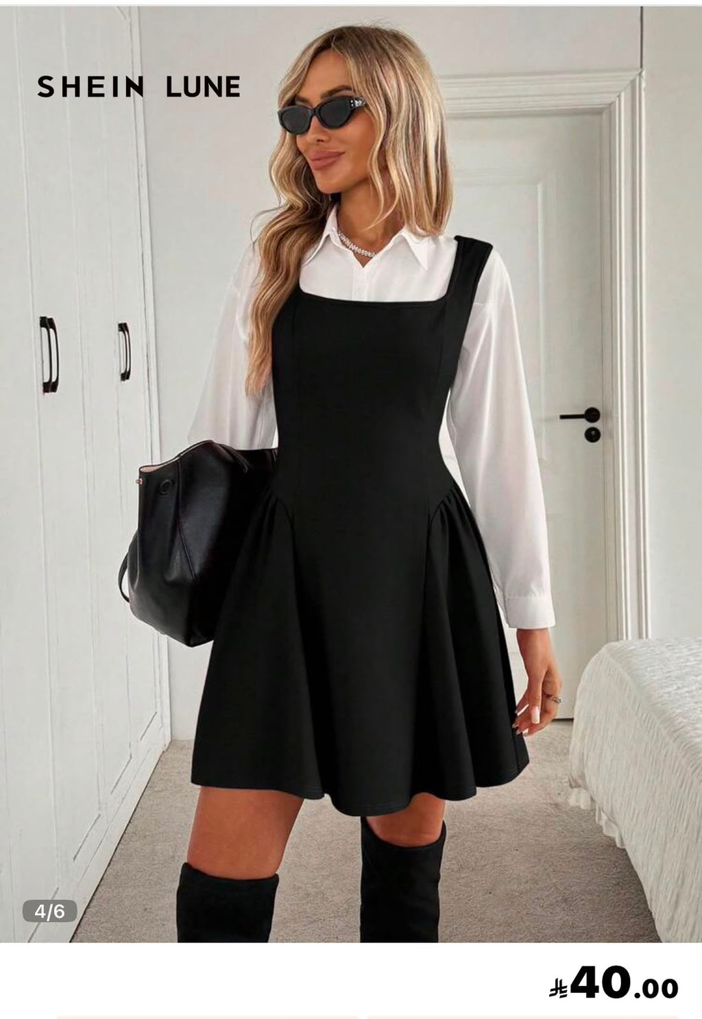 black dress (button up not included)