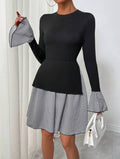 black and grey dress