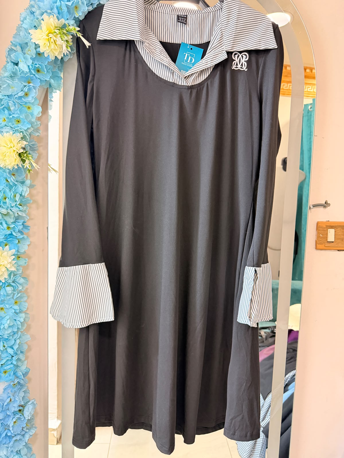 black polo dress