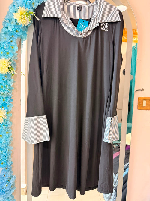 black polo dress