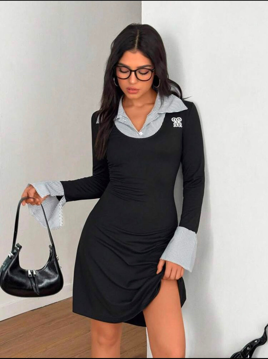 black polo dress